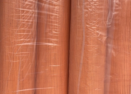 Orange Length 100m Fiber Wire Mesh 5x5mm For Keeping The Walls Clean And Dry